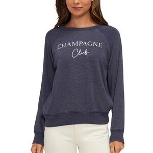 Wildfox Blue Champagne Club Sweatshirt